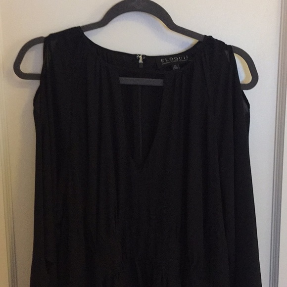 Grecian inspired Eloquii Black Dress - Picture 2 of 3